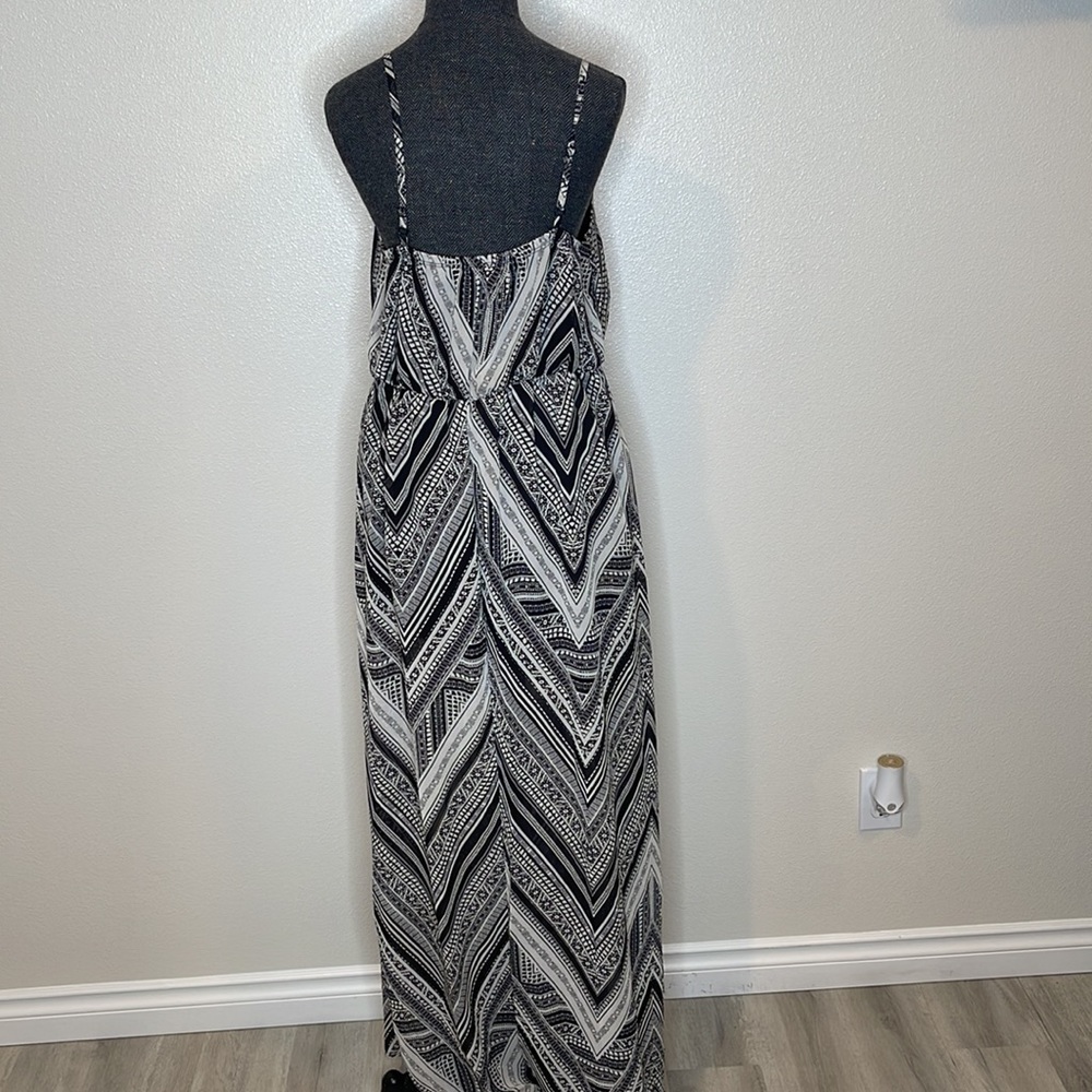 Bailey Blue Aztec Print Boho Maxi Dress XL - Picture 7 of 8
